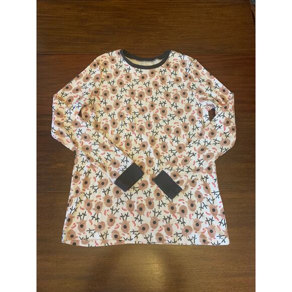 Burt's Bees Baby Women Tops M Reindeer - Picture 1 of 4